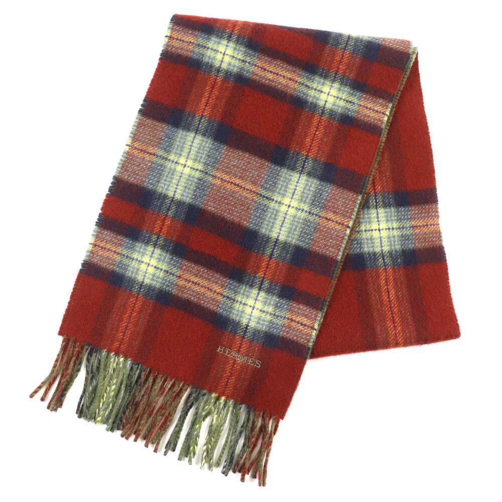 HERMES Red Scarf - Picture 1 of 11